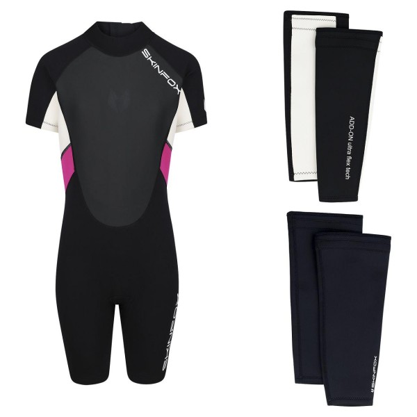 Skinfox Leader ADD-ON dames roze-wit 4in1 wetsuit