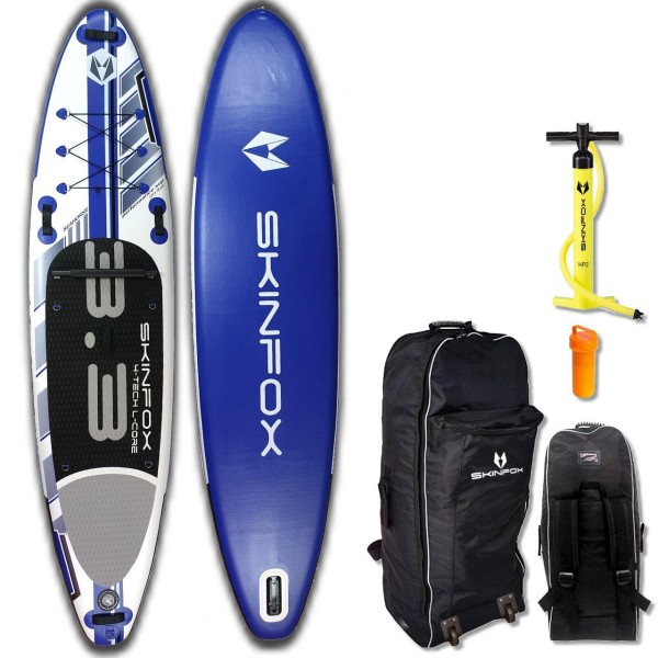 SKINFOX SEAHORSE ALU-SET (335x78x15) 4-TECH L-CORE SUP paddleboard blauw