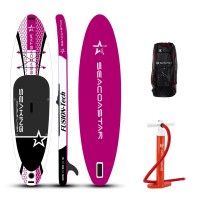 SEACOASTAR SEAKING CARBON-SET (325x80x15) dubbellaags SUP paddleboard roze