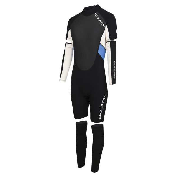Skinfox Leader ADD-ON dames turquoise-wit 4in1 wetsuit
